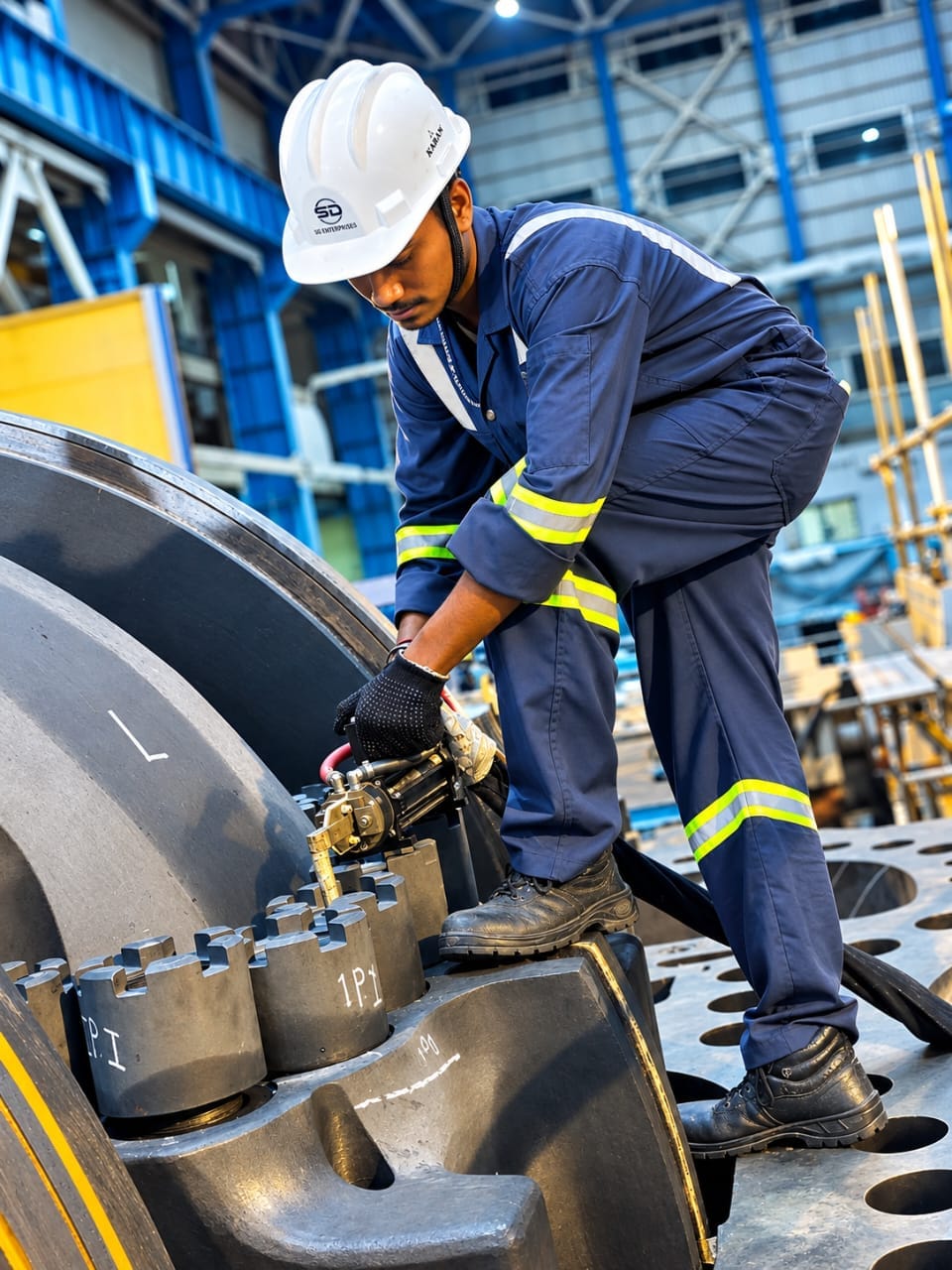 Induction Bolt Heating setup